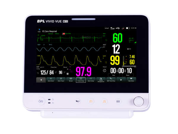 BPL Vivid Vue M10 Multiparameter Patient Monitor