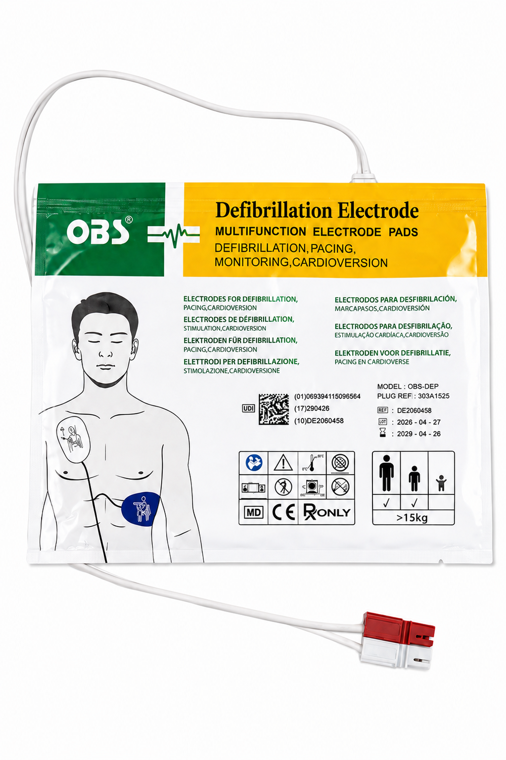 OBS AED Pads - CU Medical Systems