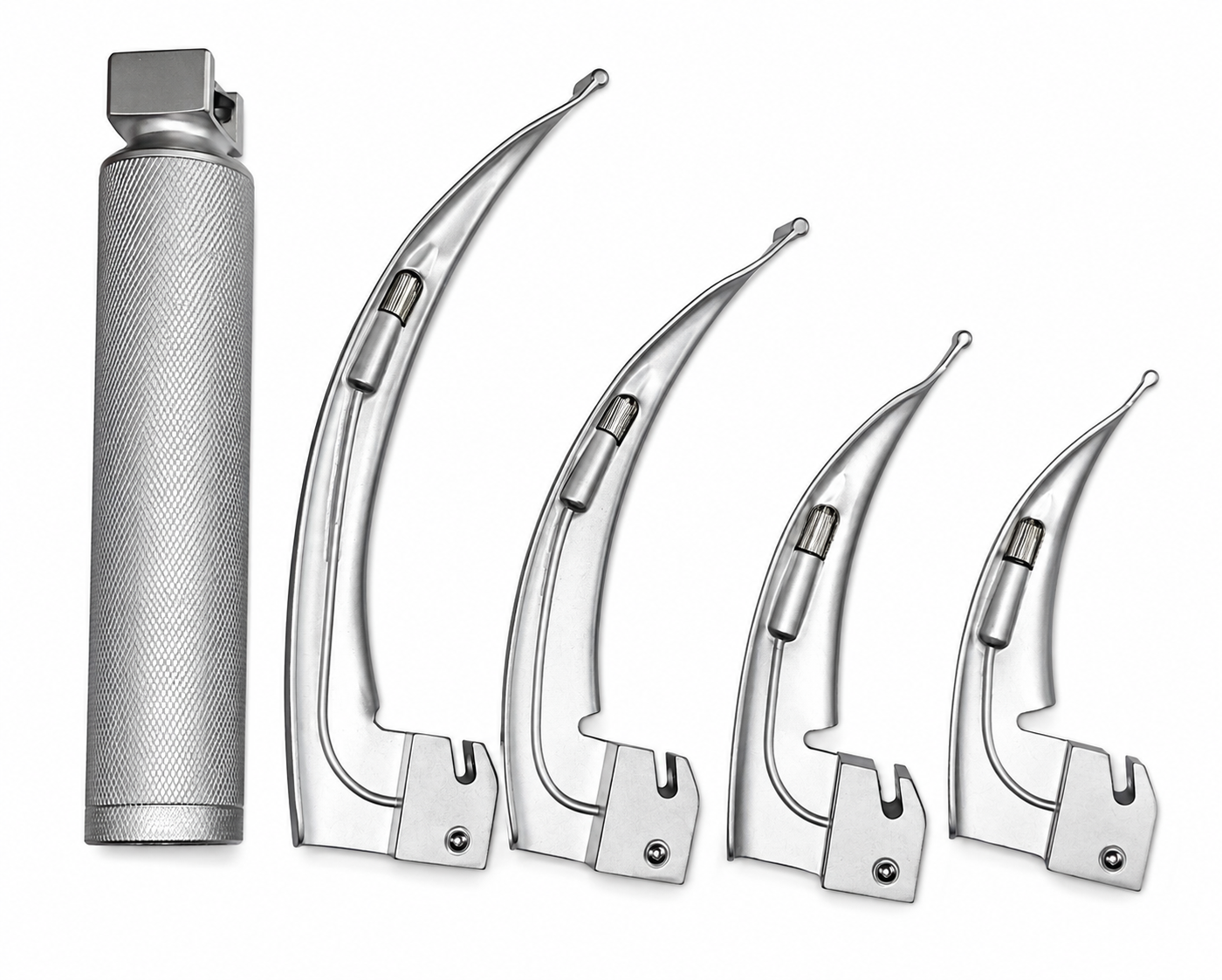 Laryngoscope with Set of 4 Macintosh Blade- Adult (LED)