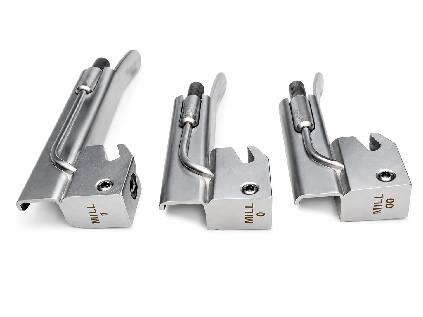 Laryngoscope with Set of 3 Macintosh Blade with LED (Pediatric)